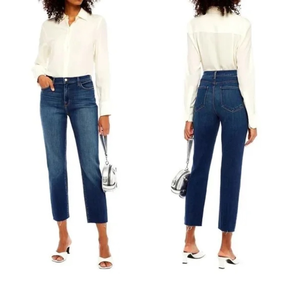 L'agence Sada High Rise Cropped Slim Leg Jean in York